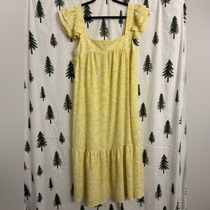 By The River Modest Floral Midi Dress Women’s Size Large